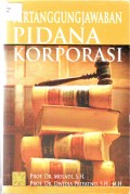 Pertanggung Jawaban Pidana Korporasi