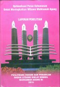 Optimalisasi Peran Kehumasan Untuk Meningkatkan Wibawa Mahkamah Agung