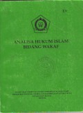 Analisa Hukum Islam Bidang Wakaf